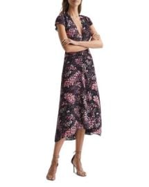 REISS Amira Printed Midi Dress Bloomingdales at Bloomingdales