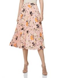 REISS Andi Floral Pleated Skirt Women - Bloomingdale s at Bloomingdales