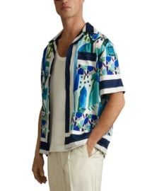 REISS Belize Printed Camp Shirt Bloomingdales at Bloomingdales