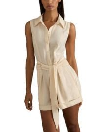 REISS Belted Sleeveless Playsuit Bloomingdale39s at Bloomingdales