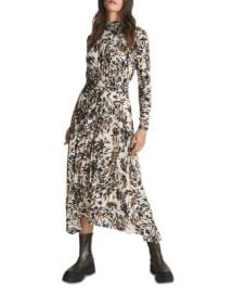 REISS Bobby Floral Print Mock Neck Dress   Bloomingdales at Bloomingdales