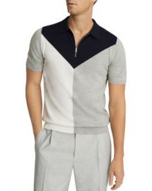 REISS Butler Color Blocked Half Zip Polo Men - Bloomingdale s at Bloomingdales