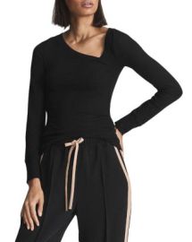 REISS Carly Asymmetric Neck Top    Bloomingdales at Bloomingdales