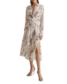 REISS Darcy Printed Midi Dress Bloomingdales at Bloomingdales