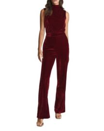 REISS Diane Velvet Open Back Jumpsuit   Bloomingdales at Bloomingdales