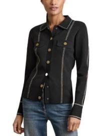 REISS Eden Stitch Detail Top Bloomingdales at Bloomingdales