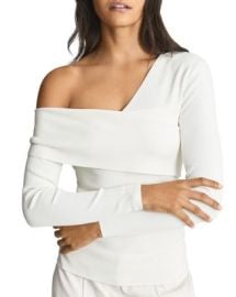 REISS Eliah Asymmetric Neck Top   Bloomingdales at Bloomingdales