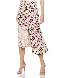 REISS Eline Spliced Printed Skirt Women - Bloomingdale s at Bloomingdales