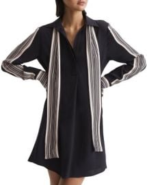 REISS Ellie Side Stripe Mini Dress Bloomingdales at Bloomingdales