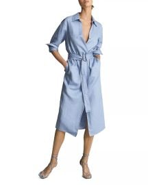 REISS Emily Belted Shirt Dress Bloomingdales at Bloomingdales