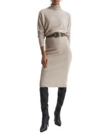 REISS Fallon Knitted Roll Neck Bodycon Dress Bloomingdales at Bloomingdales