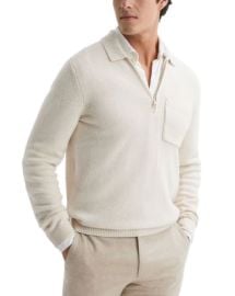 REISS Fleetwood Half Zip Sweater Bloomingdales at Bloomingdales