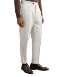 REISS Flush Wool Blend Textured Side Adjuster Trousers Bloomingdalex27s Men at Bloomingdales