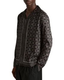 REISS Fratelli Long Sleeve Cuban Shirt Bloomingdales at Bloomingdales