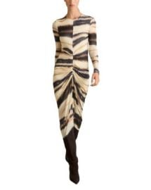 REISS Georgia Printed Ruched Jersey Dress Bloomingdales at Bloomingdales