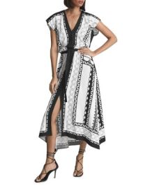 REISS Hayley Printed Midi Dress Bloomingdales at Bloomingdales