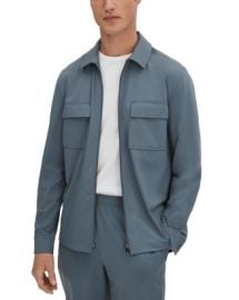 REISS Hylo Nylon Blend Full Zip Shirt Jacket Bloomingdales at Bloomingdales