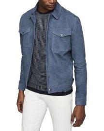 REISS Jagger Suede Trucker Jacket Bloomingdale39s at Bloomingdales