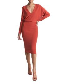 REISS Jenna Ruched Sleeve Knit Bodycon Dress   Bloomingdales at Bloomingdales