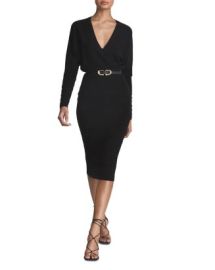 REISS Jenna Ruched Sleeve Knit Bodycon Dress Bloomingdales at Bloomingdales