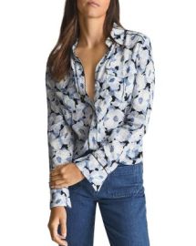 REISS Lucie Floral Print Shirt   Bloomingdales at Bloomingdales