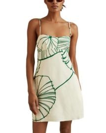 REISS Marli Sketchy Floral Mini Dress Bloomingdales at Bloomingdales