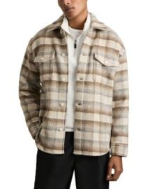 REISS Mellish Brushed Check Overshirt Bloomingdale39s at Bloomingdales