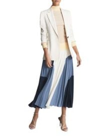 REISS Murphy Color Blocked Pleated Midi Skirt     Bloomingdales at Bloomingdales