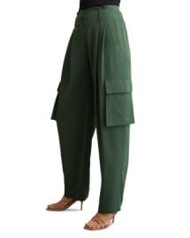 REISS Orla Wide Leg Pleated Cargo Trousers Bloomingdales at Bloomingdales