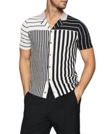 REISS Orso Striped Color Blocked Shirt Men - Bloomingdale s at Bloomingdales