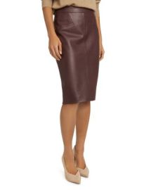 REISS Reagan Leather Pencil Skirt Bloomingdales at Bloomingdales