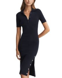 REISS Remi Polo Collar Bodycon Dress Bloomingdales at Bloomingdales