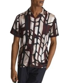 REISS Rico Abstract Print Camp Shirt   Bloomingdales at Bloomingdales