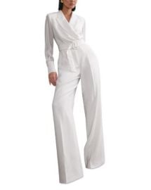 REISS Sheer Sleeve Jumpsuit Bloomingdalex27s Women at Bloomingdales