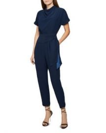 REISS Silva Draped Belted Jumpsuit Women - Bloomingdale s at Bloomingdales