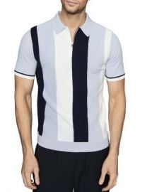 REISS Slim-Fit Ribbed Striped Polo Men - Bloomingdale s at Bloomingdales