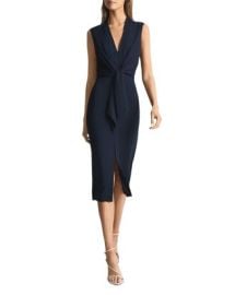 REISS Stevie Tie Waist Midi Dress Bloomingdales at Bloomingdales