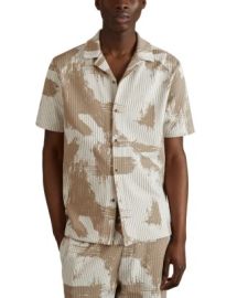 REISS Viceroy Brushtroke Cuban Shirt Bloomingdales at Bloomingdales