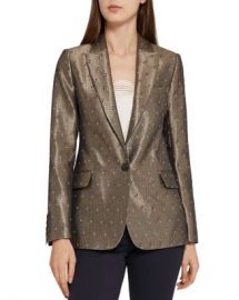 REISS Zircon Metallic Jacquard Blazer Women - Bloomingdale s at Bloomingdales