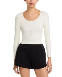 REx2FDONE Scoop Neck Long Sleeve Tee Bloomingdalex27s Women at Bloomingdales