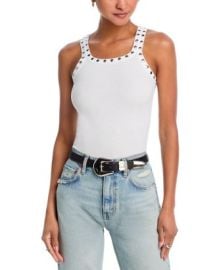 REx2FDONE Studded Ribbed Tank Bloomingdalex27s Women at Bloomingdales