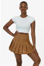 RGB300P - Plaid Tennis Skirt at Los Angeles Apparel