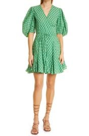 RHODE Claudine Floral Cotton Wrap Dress at Nordstrom