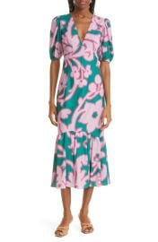 RHODE Ester Floral Print Dress in Take It Easy Grand Size 10 at Nordstrom