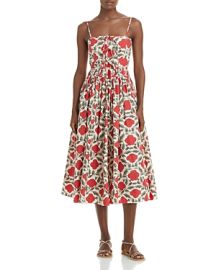 RHODE Katrina Printed Cotton Dress Bloomingdales at Bloomingdales