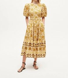 RHODE Maryam Dress in Garden Of Dreams Golden at Shop Simon