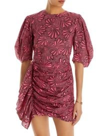 RHODE Pia Floral Print Cotton Mini Dress Bloomingdales at Bloomingdales