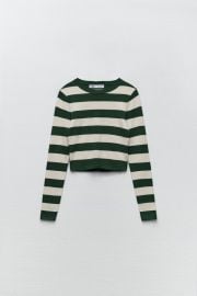 RIBBED KNIT SWEATER - Blue   United States at Zara