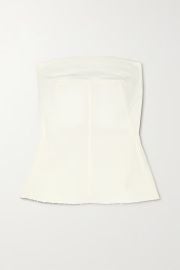 RICK OWENS Strapless cotton-blend bustier top NET-A-PORTER at Net a Porter