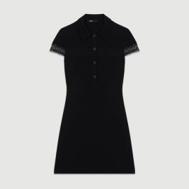 RILOI Crepe shirt dress at Maje